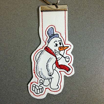 Ice Cube Maker Key Tag Machine Embroidery Design