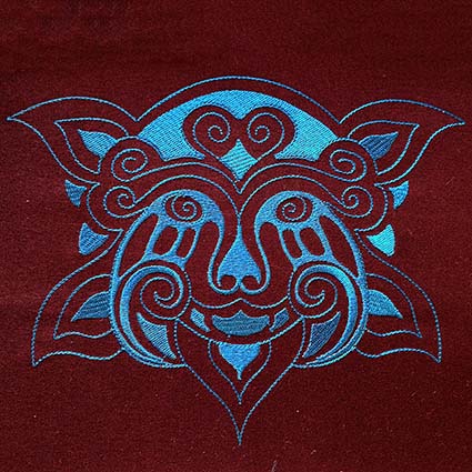 tattoo lion machine embroidery design