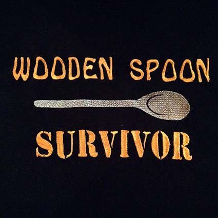 Wooden Spoon Survivor Machine Embroidery Design