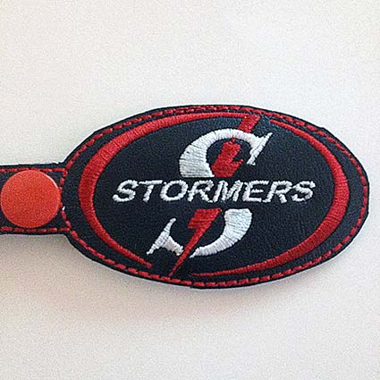 stormers rugby key tag machine embroidery design