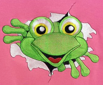 Frog  Machine Embroidery Design