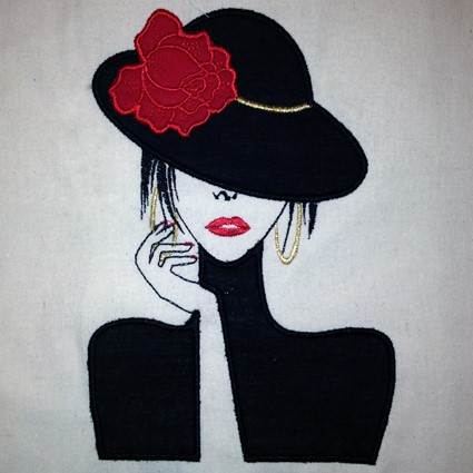 Smokin Lady... or Not Machine Embroidery Design