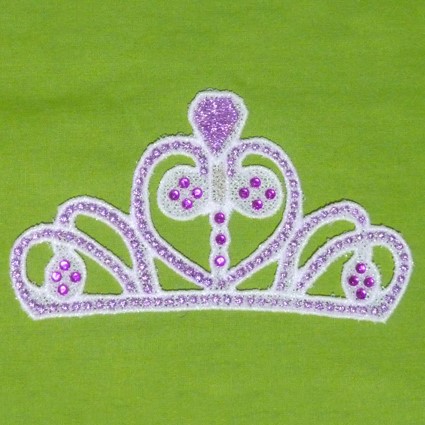 Tiara Machine Embroidery Design