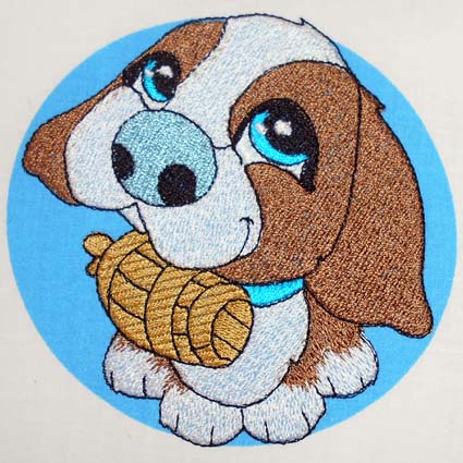 Puppies Digital Embroidery Design