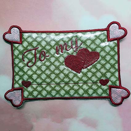 Valentine Hearts Embroidery Design