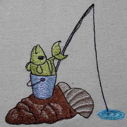 Something Fishy Machine Embroidery Design