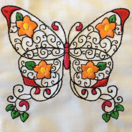 Springtime Butterflies Digital Embroidery Design