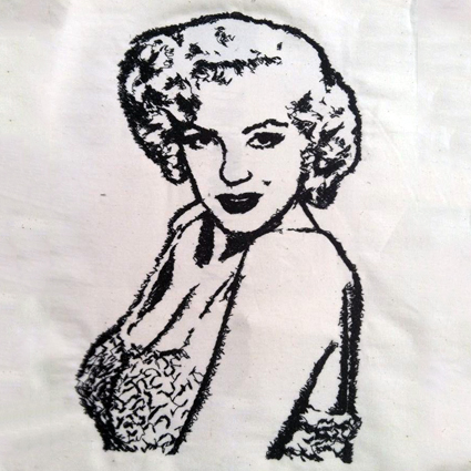 Marilyn Monroe Photo Stitch Embroidery Design