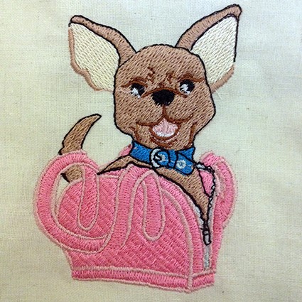 Chihuahua Machine Embroidery Design