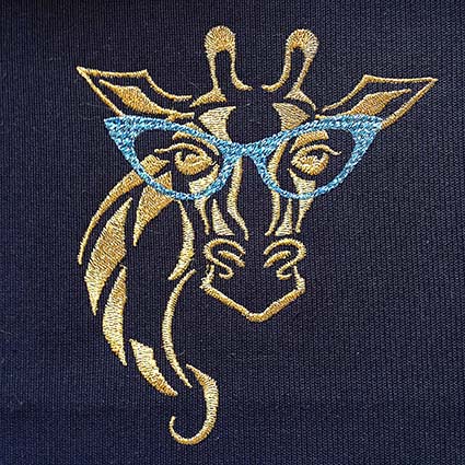 tattoo giraffe machine embroidery design
