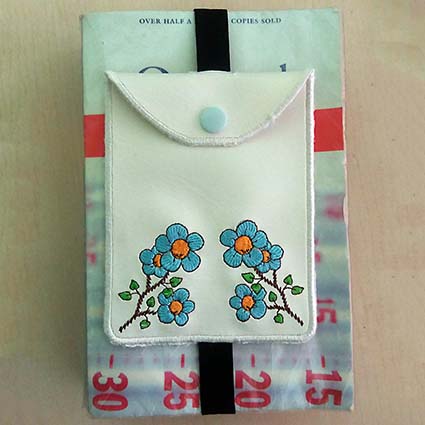 bookmark machine embroidery design