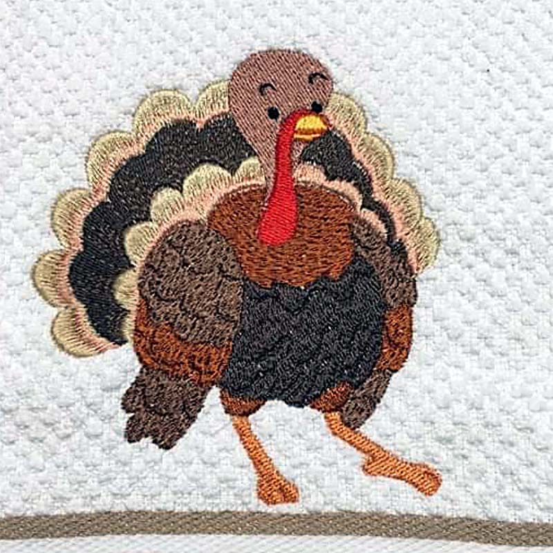 Cute Turkey Embroidery Design
