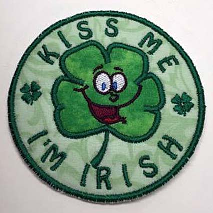 Saint Patrick Irish embroidery design 