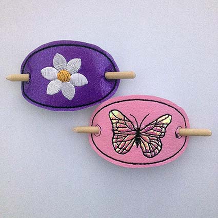 doll ponytail holder  machine embroidery design doll accessories