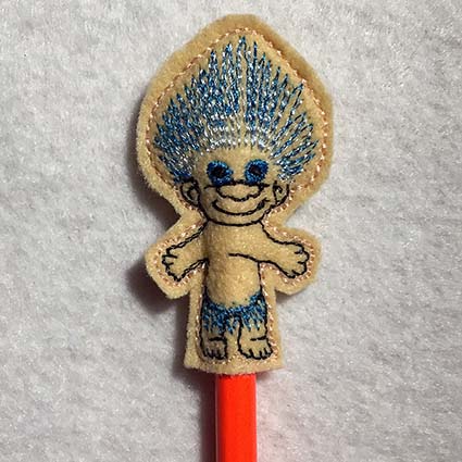 pencil topper machine embroidery design
