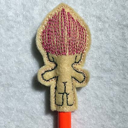 pencil topper machine embroidery design